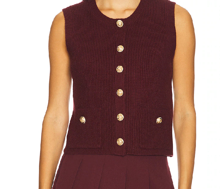 Aliya Sweater Vest -Steve Madden