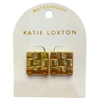 Taya Woven Stud Earrings