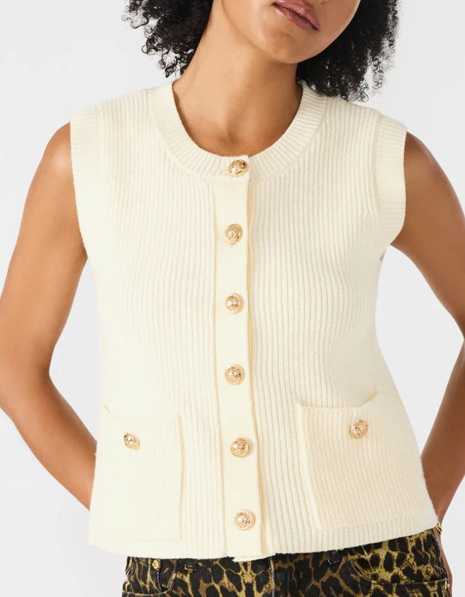 Aliya Sweater Vest -Steve Madden