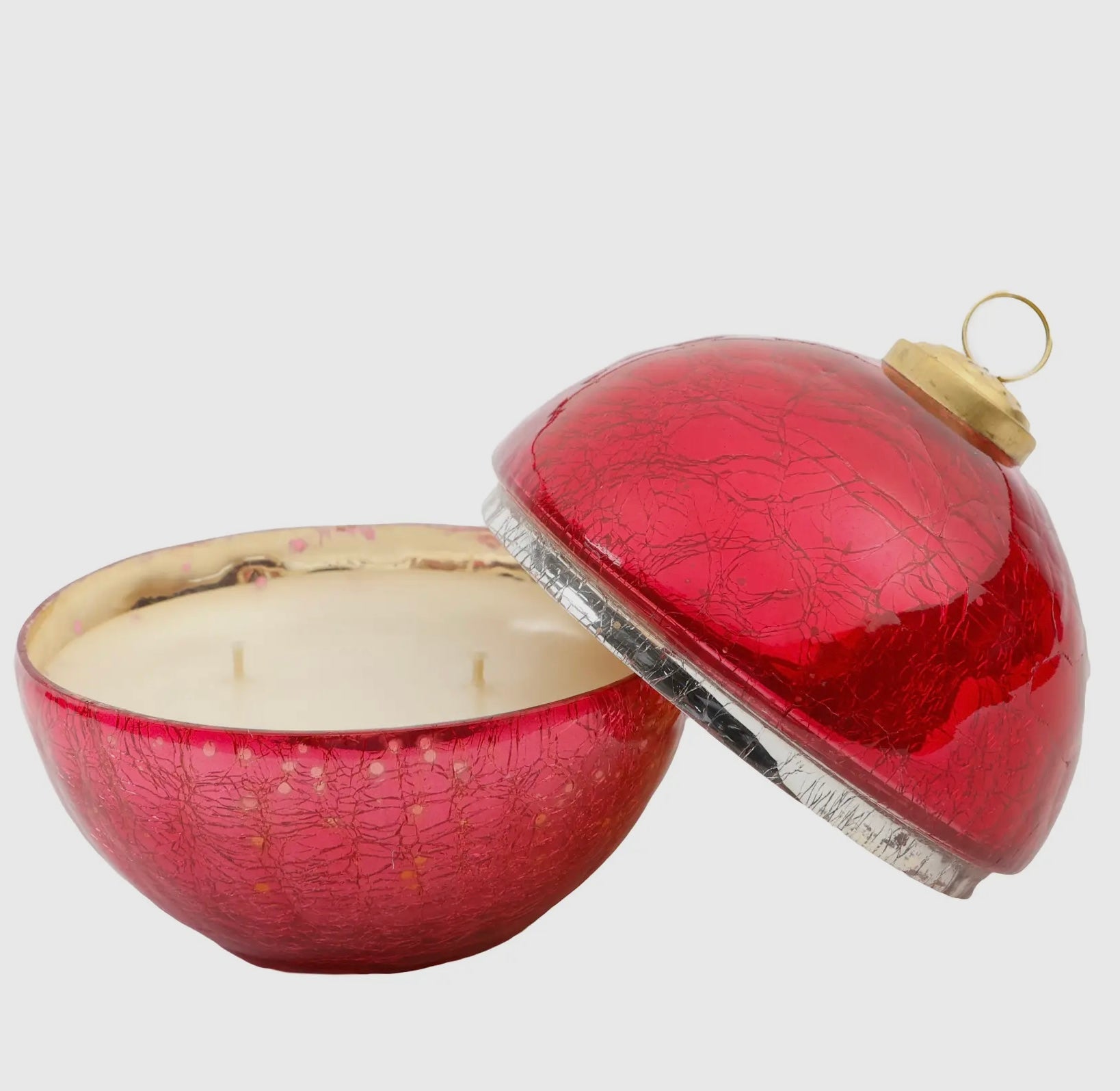 Glass Ornament Candle