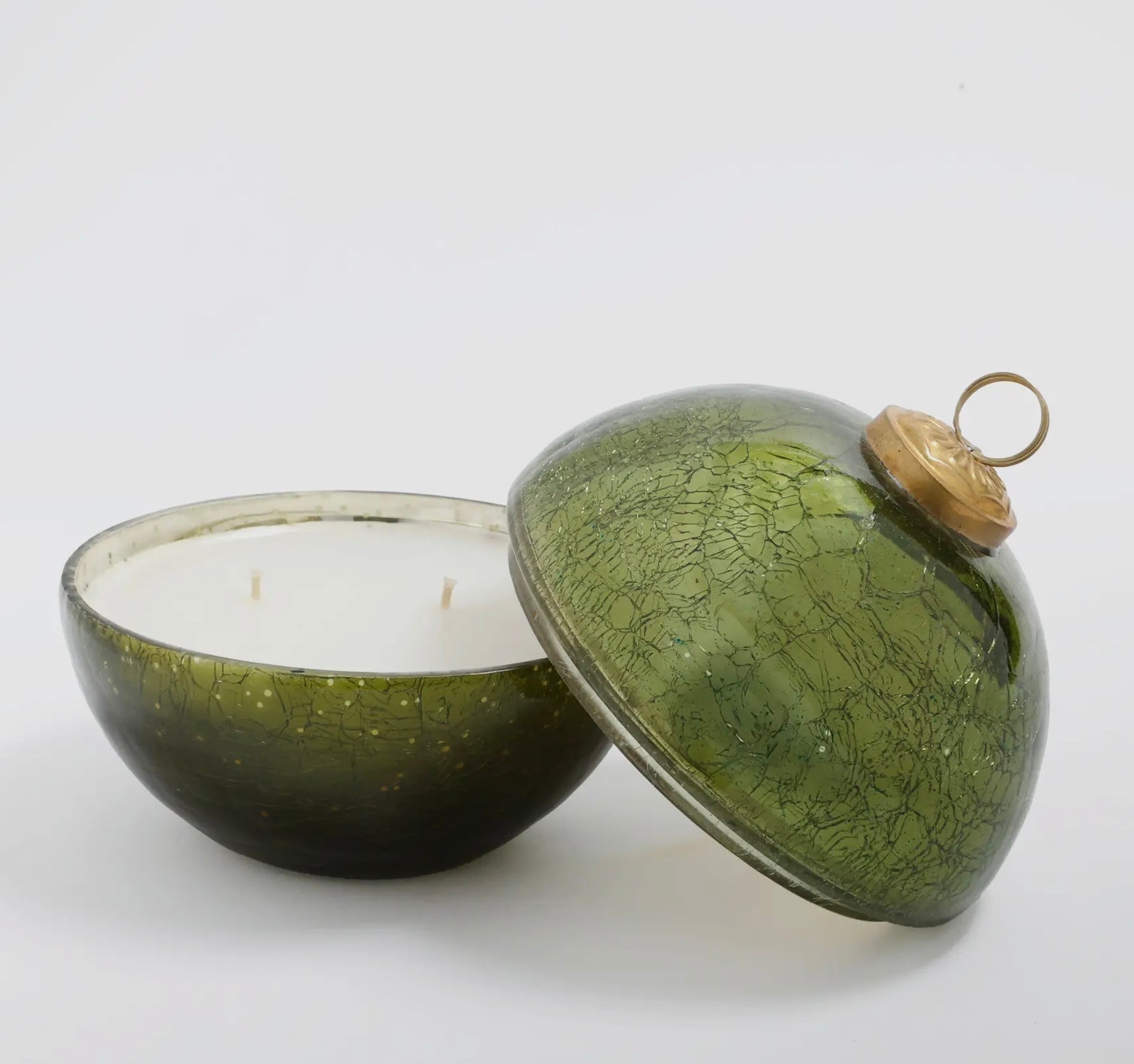 Glass Ornament Candle