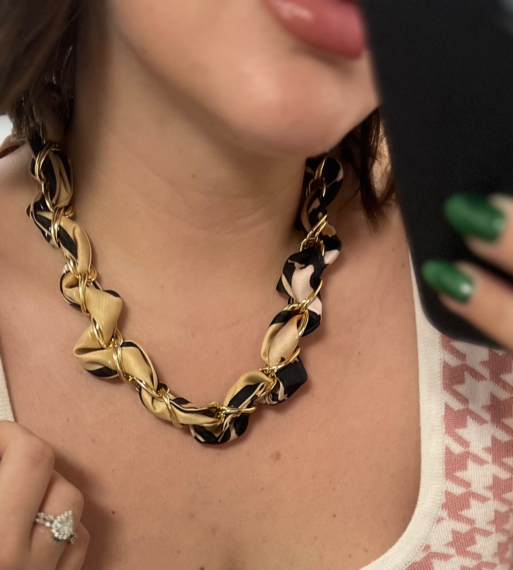 Chain Scarf Necklace