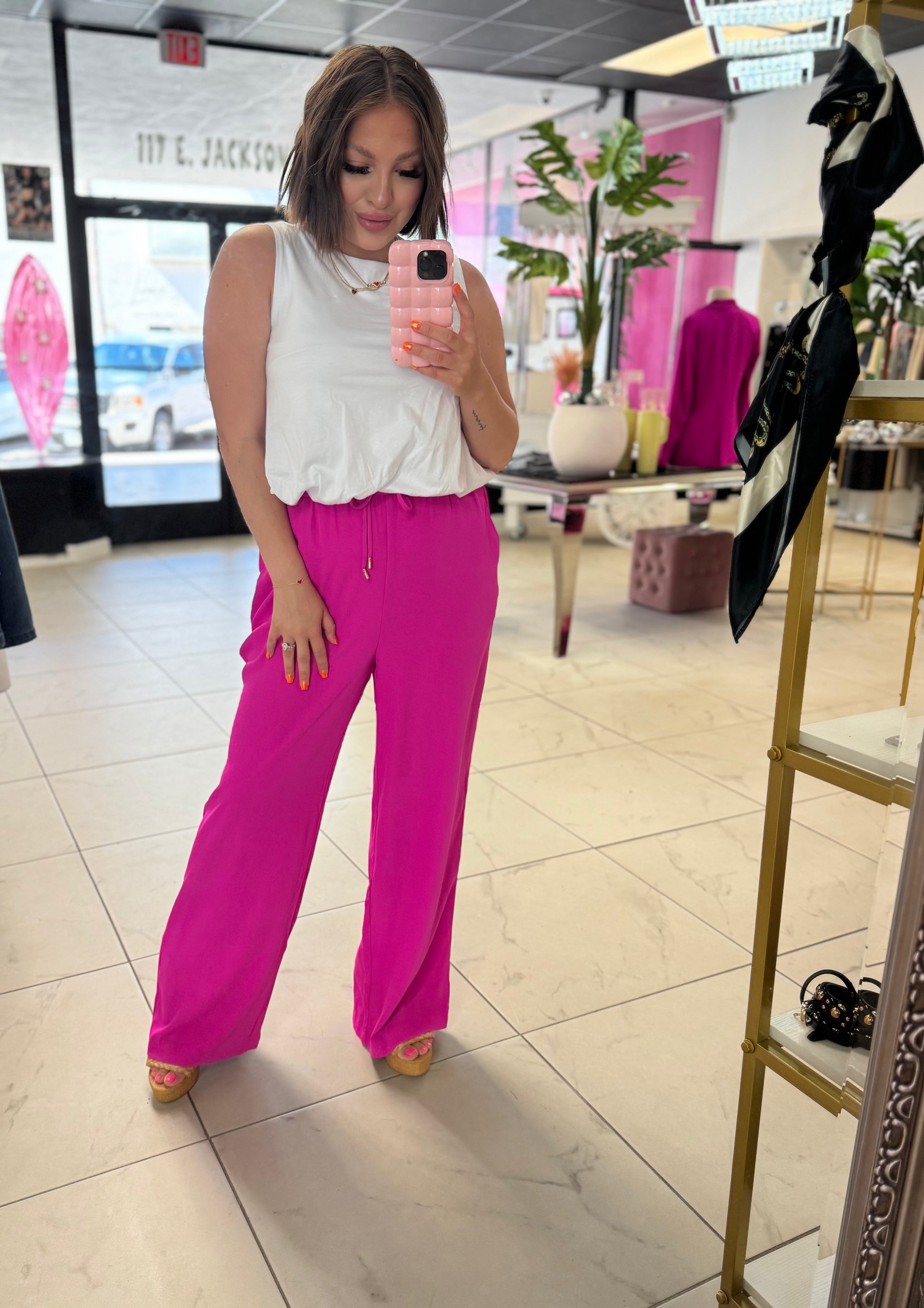 Electric Pink Trouser