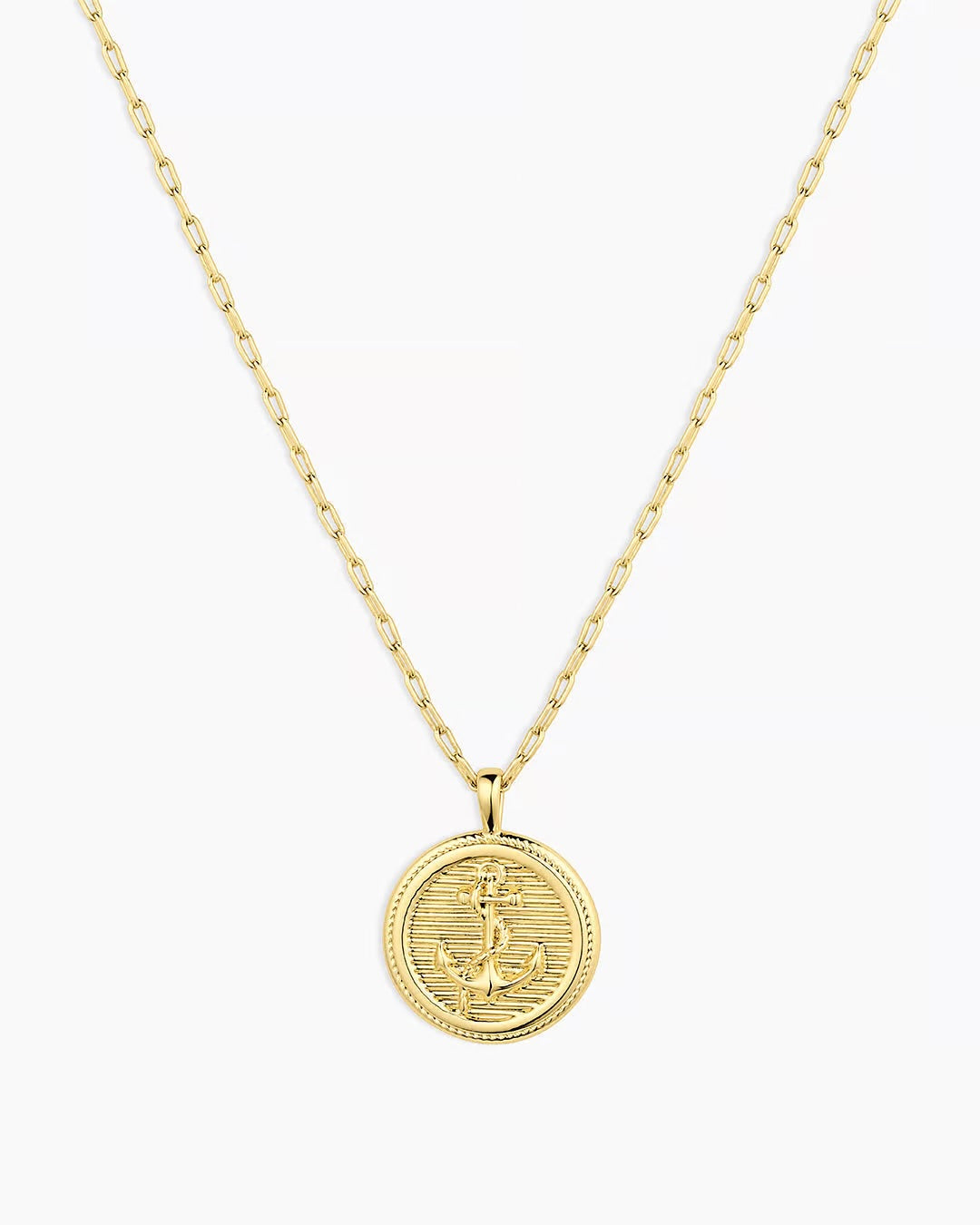 Anchor Coin Necklace