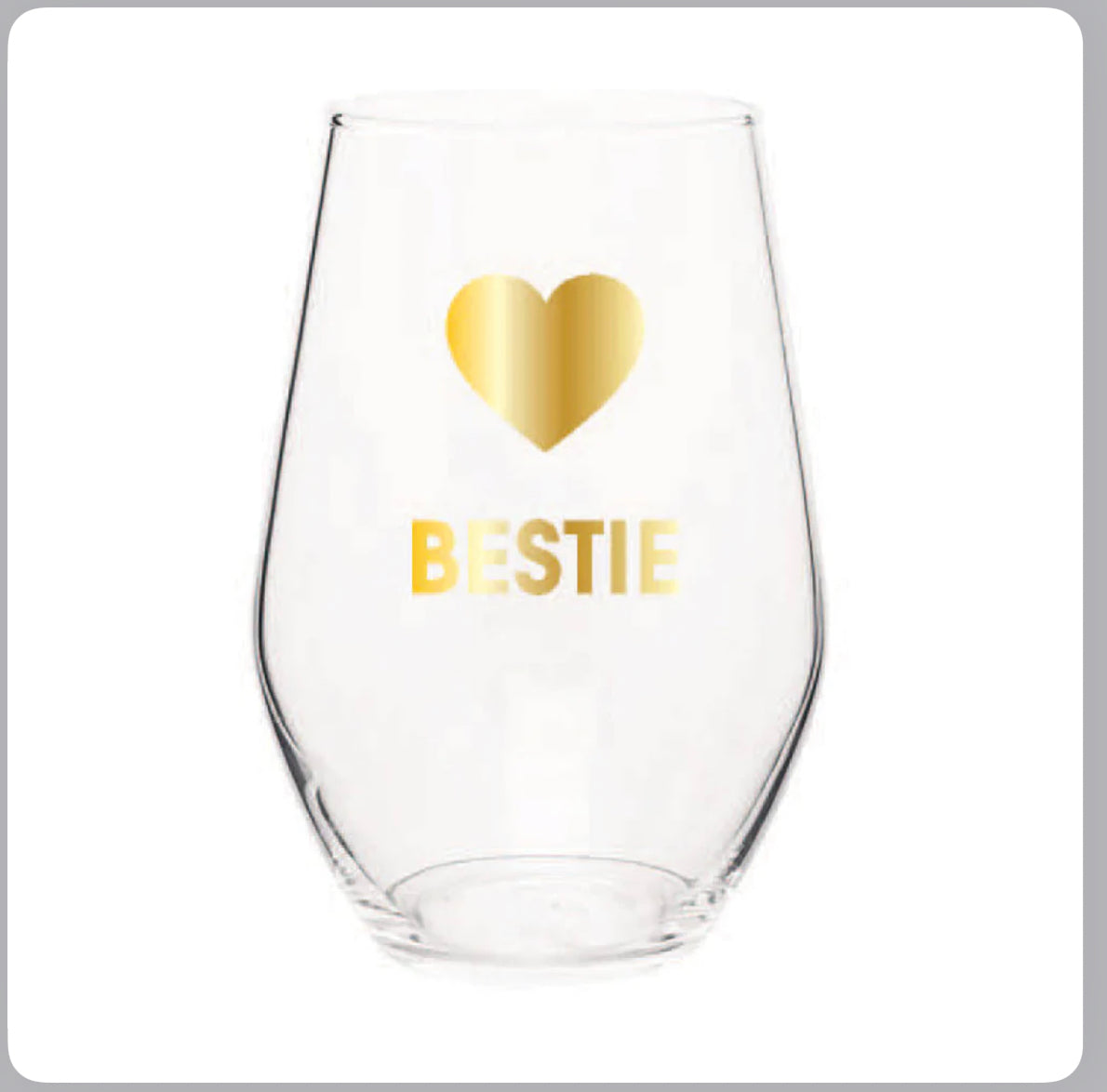 Bestie wine glass
