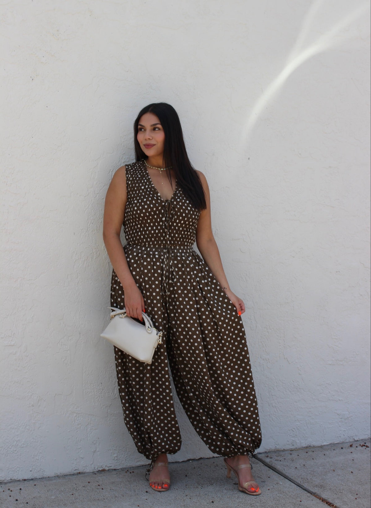 Brown Sugar Polka Dot Pant