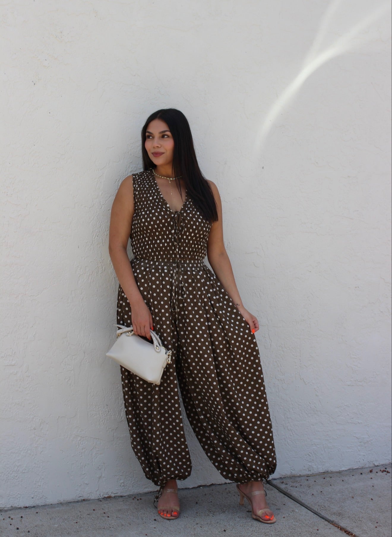 Brown Sugar Polka Dot Pant