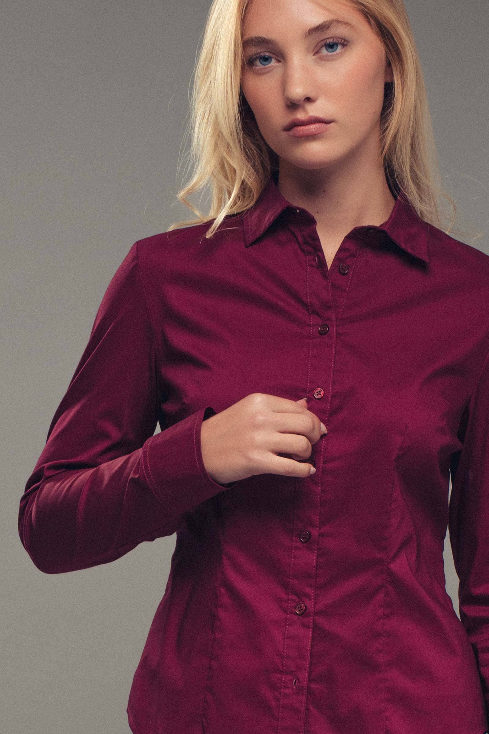 Tailored Western Button-Down Shirt Top