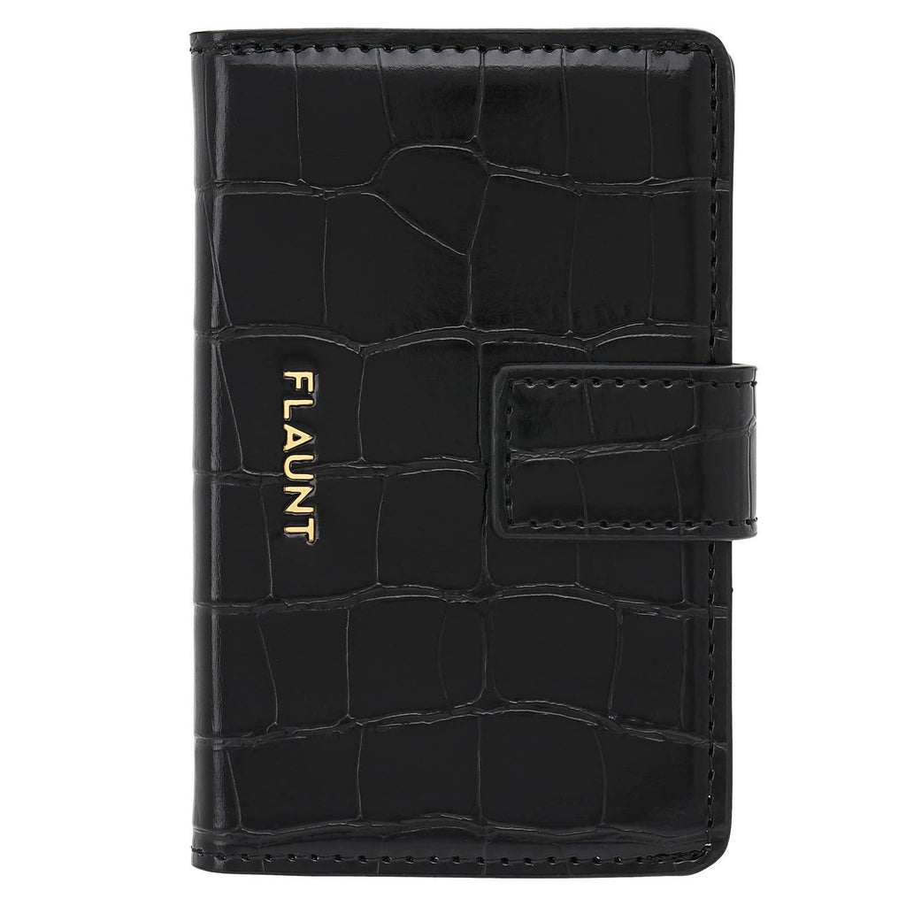 Black Crocodile Leather MagSafe Wallet