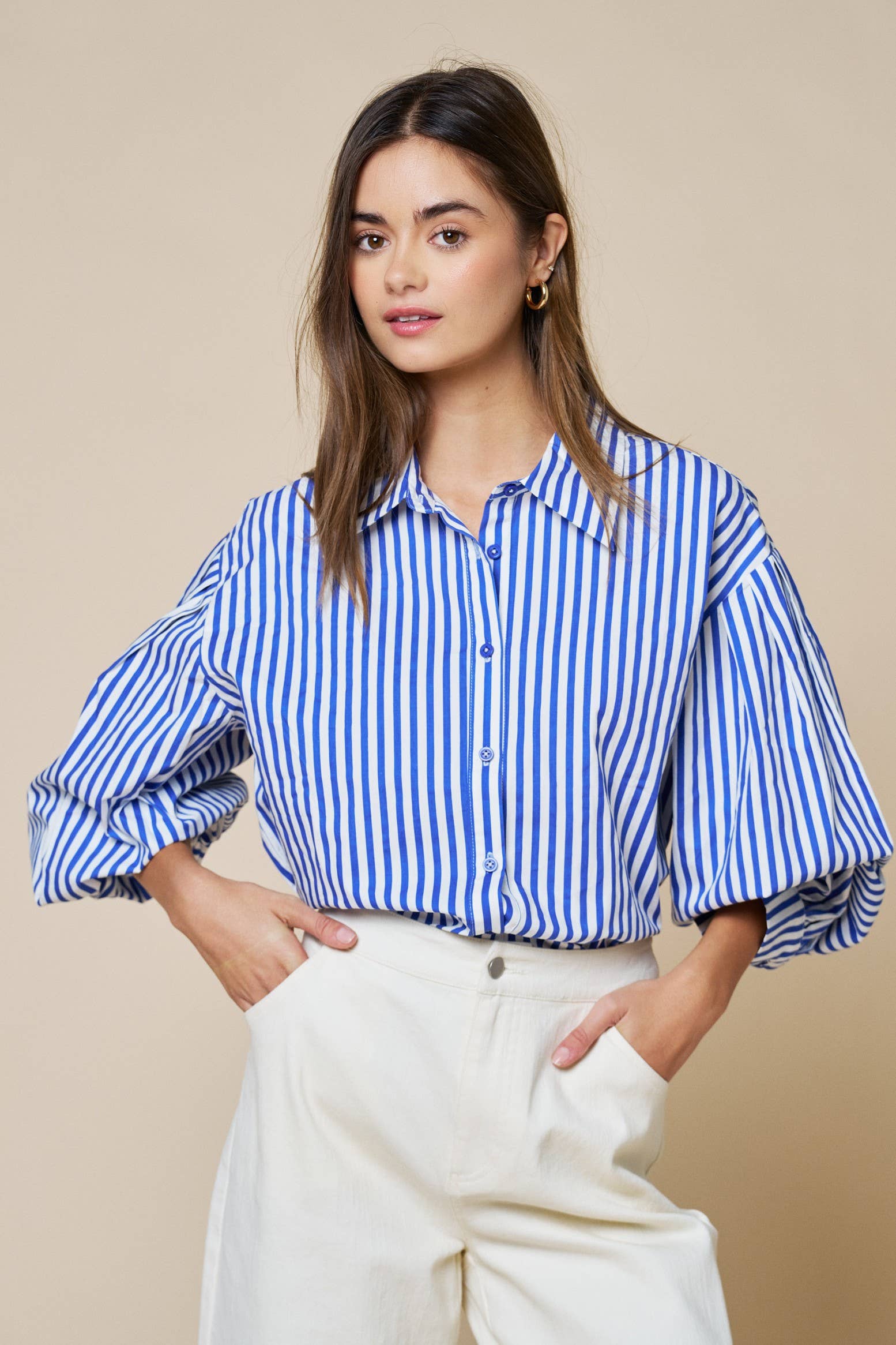 Nautical Nights Poplin Top