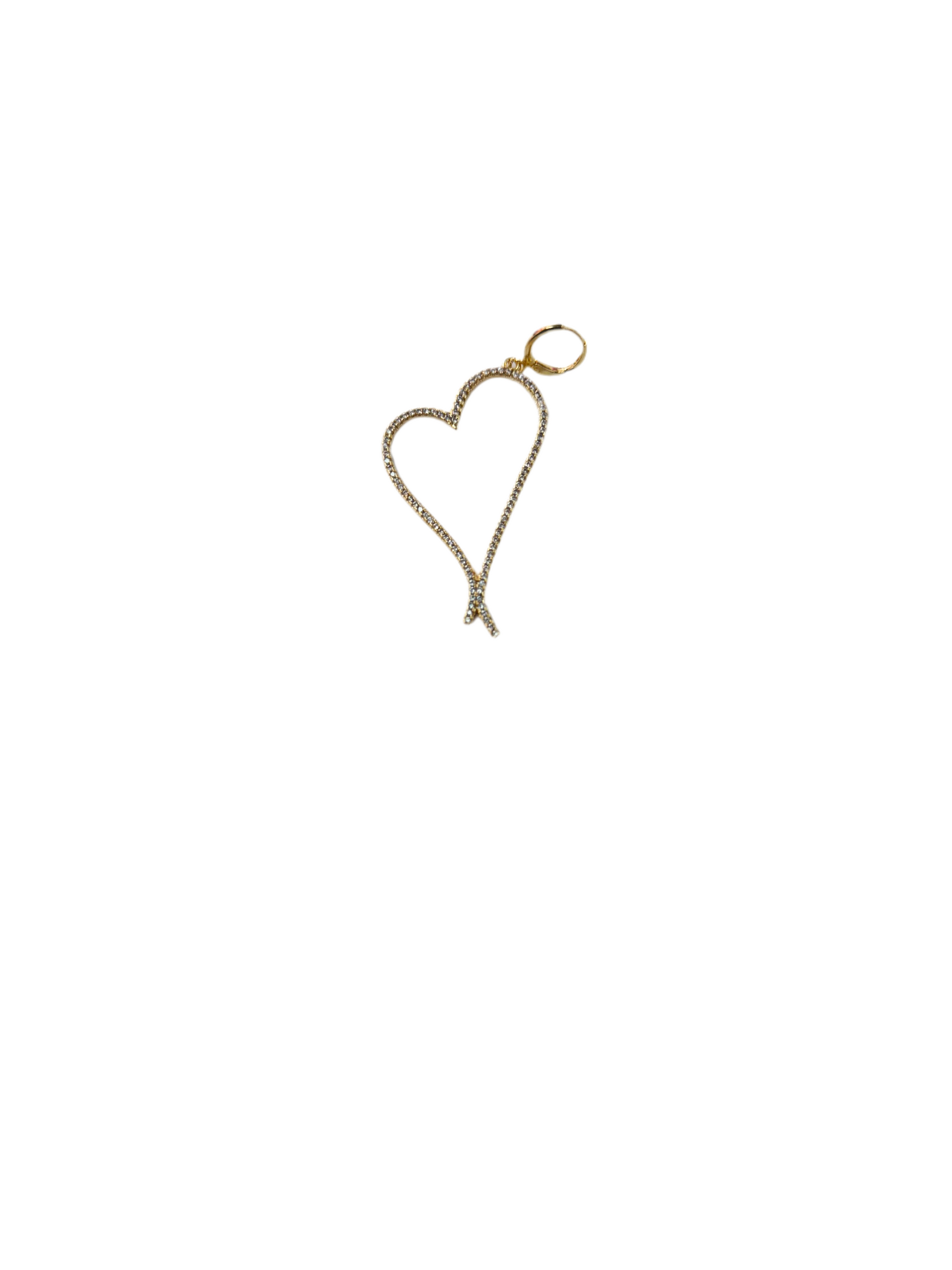 Cut out heart charm