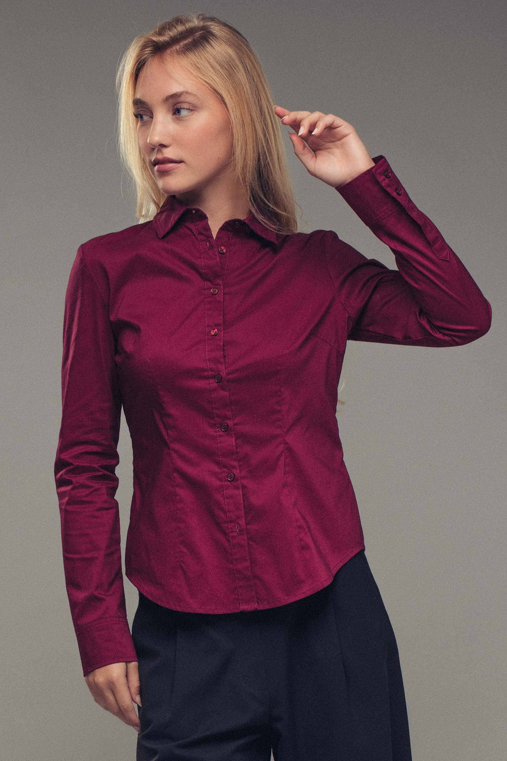 Tailored Western Button-Down Shirt Top