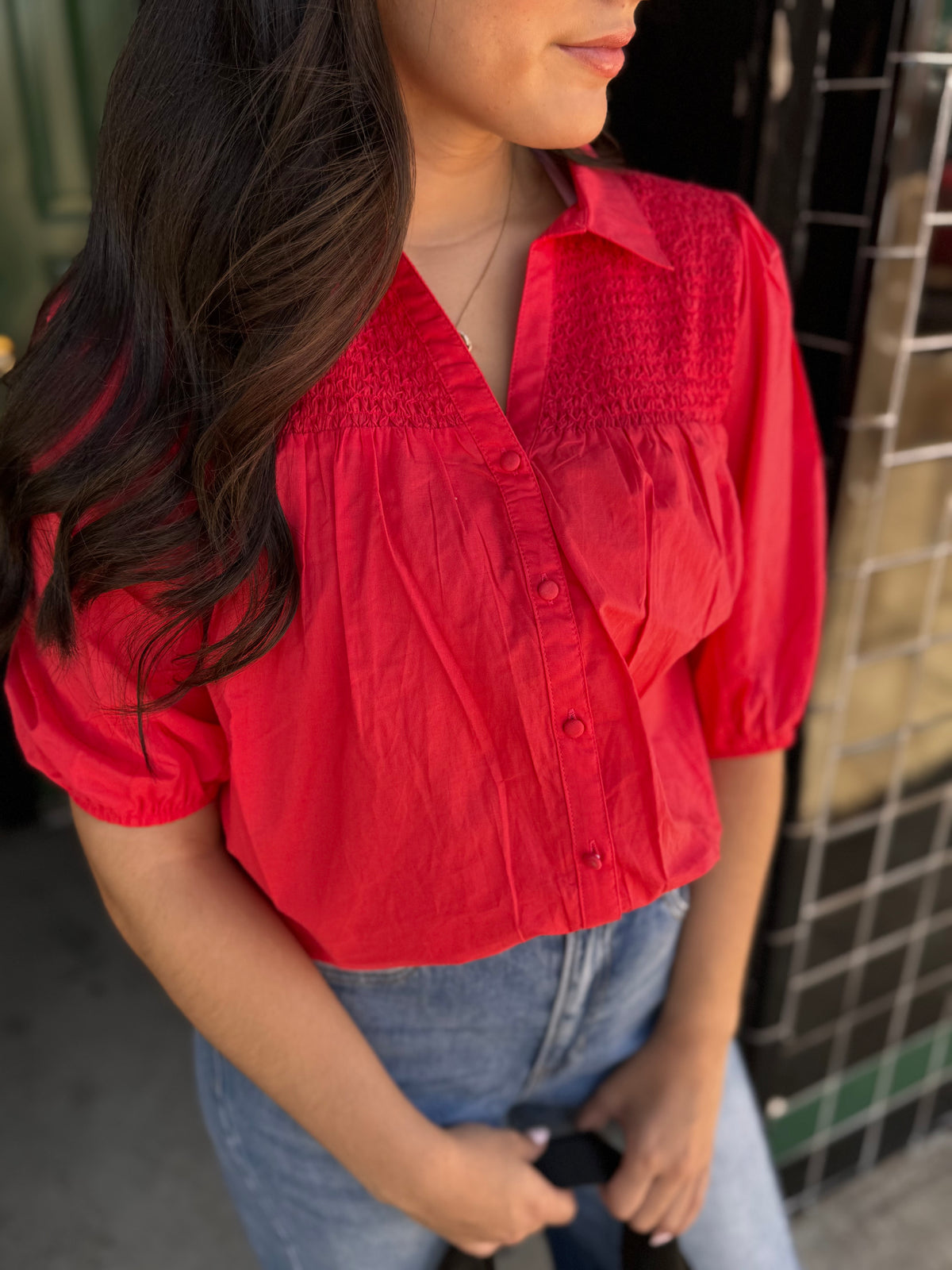 Brisma Smocked  Top