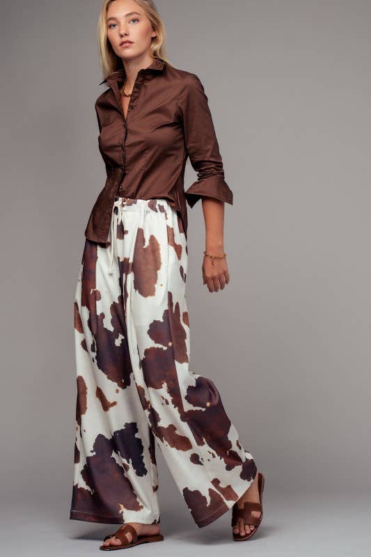 Tailored Western Button-Down Shirt Top