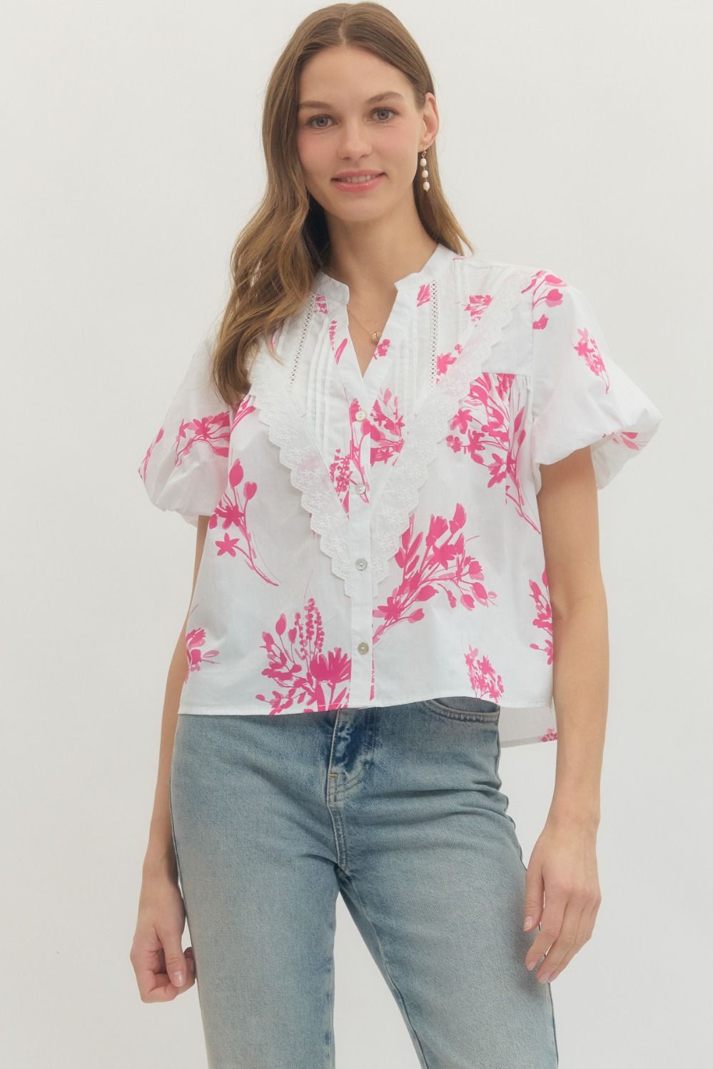 Rosy Bloom Top