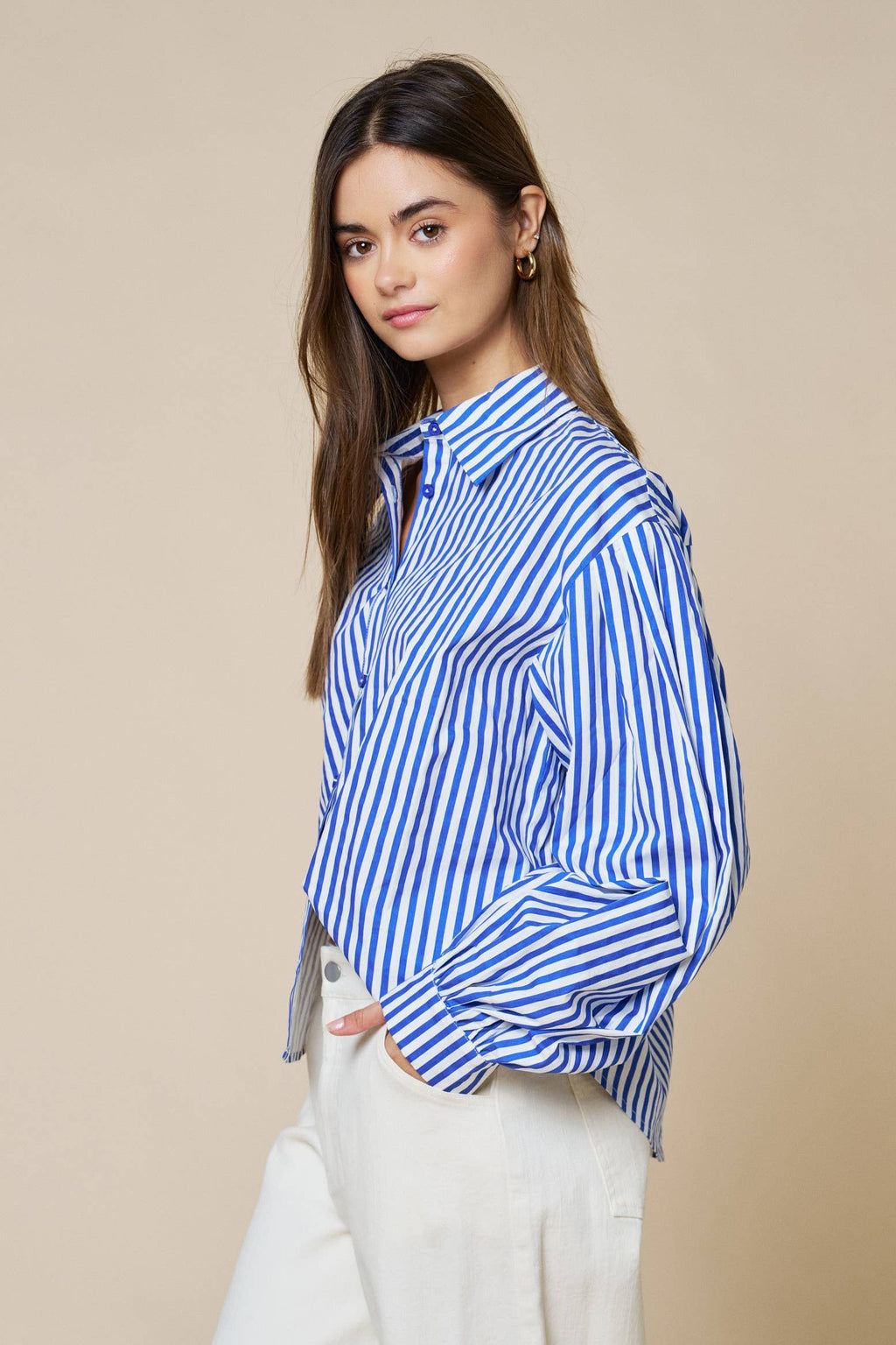 Nautical Nights Poplin Top
