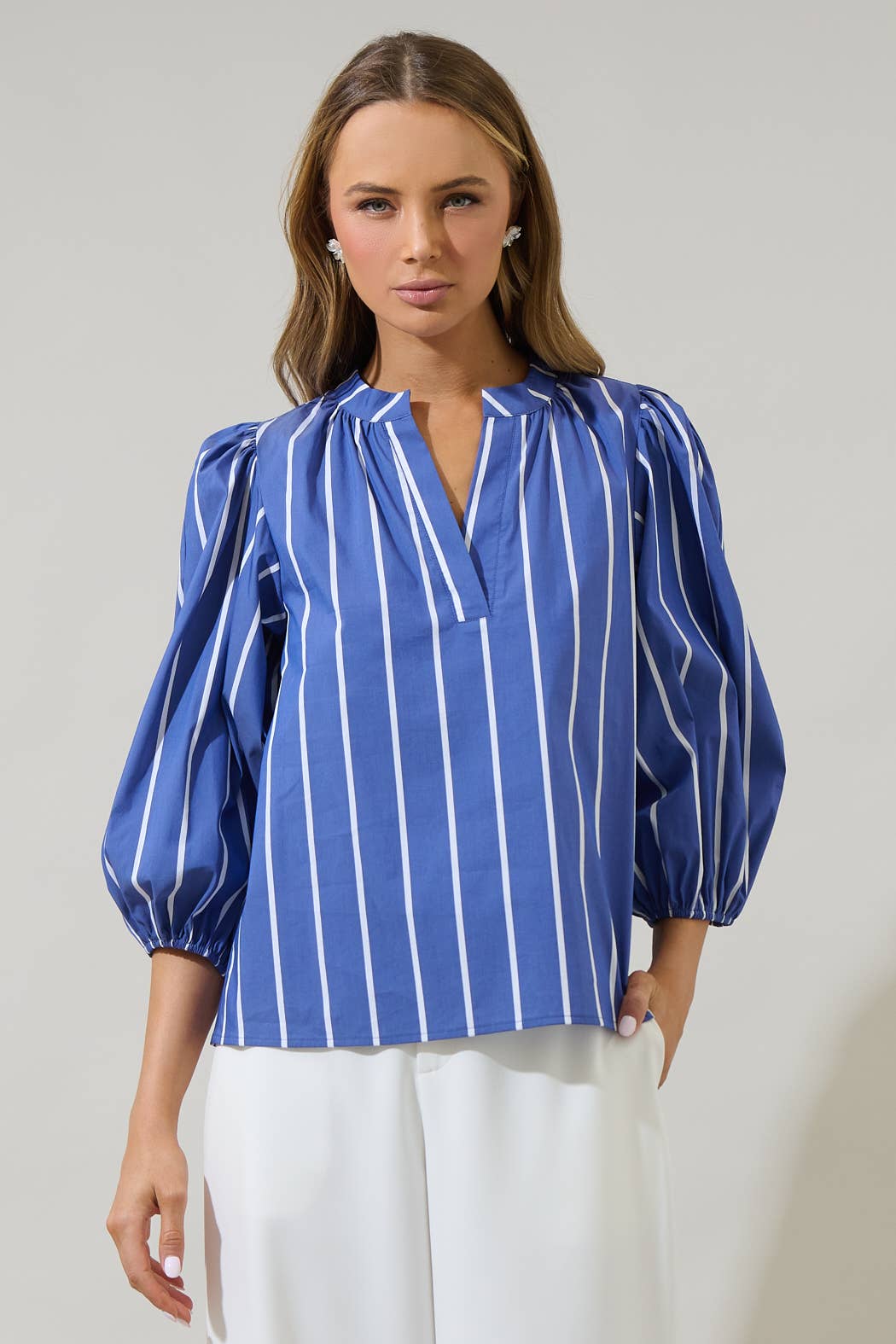 Striped Cheney Top