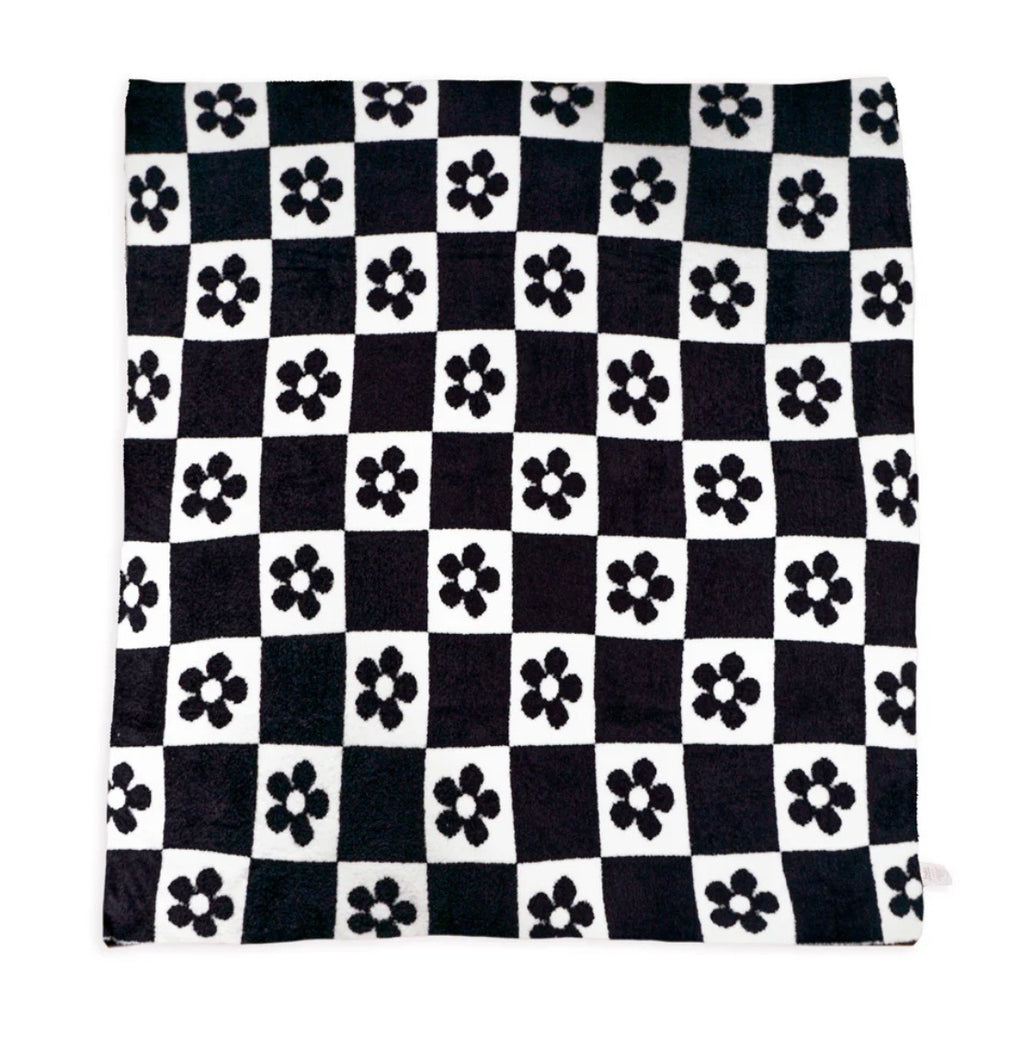 Daisy Checker Blanket