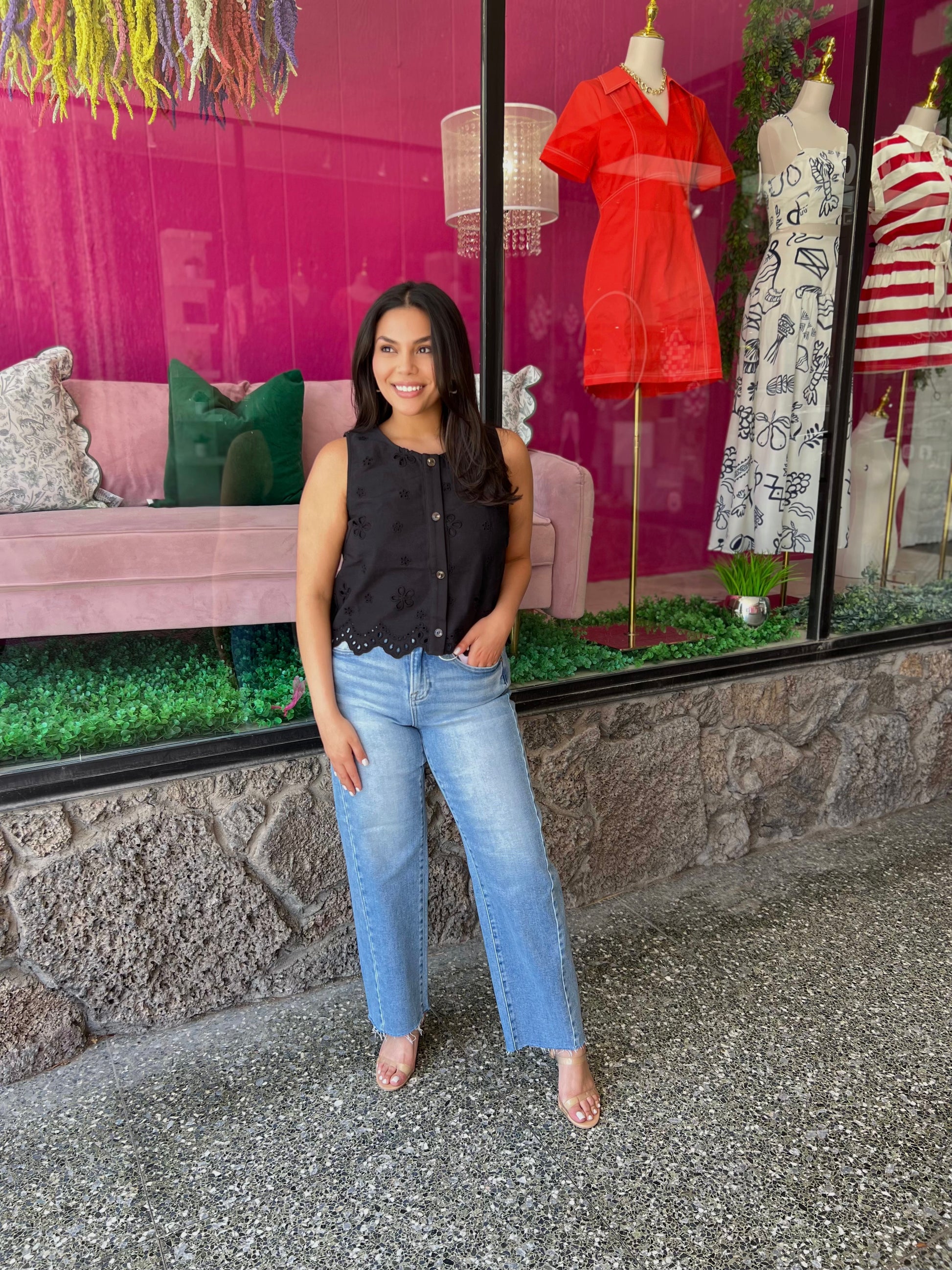Marlowe Eyelet Top