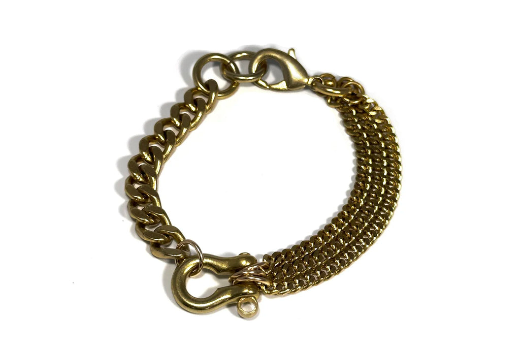 Trilogy All Brass Bracelet
