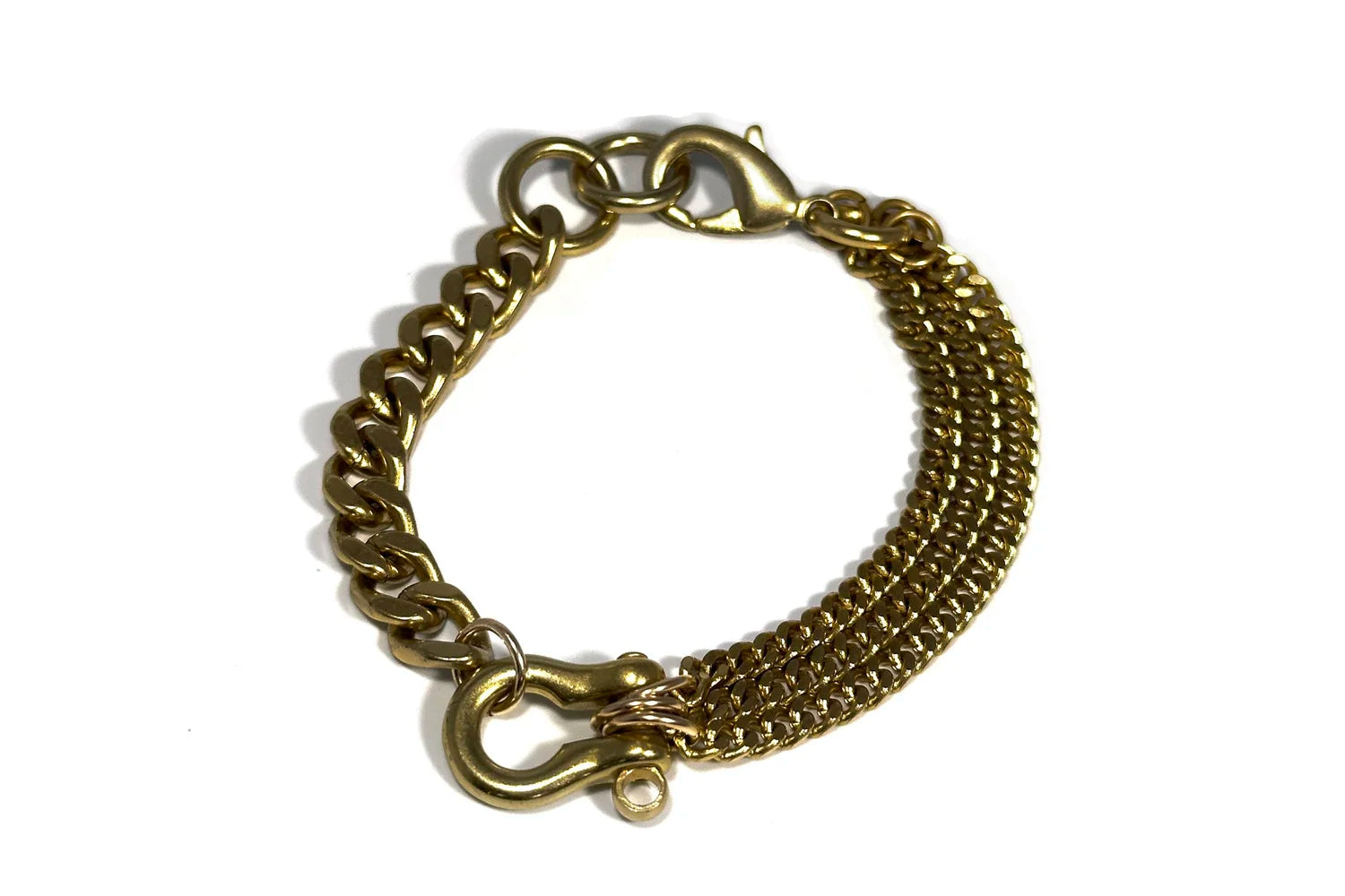 Trilogy All Brass Bracelet