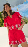 Dayna Embroidered Shorts