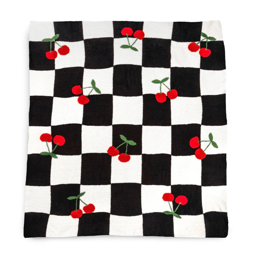 Checker Cherries Blanket