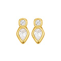 Teardrop Bezel Earrings