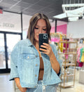 Dina Denim Cape Jacket