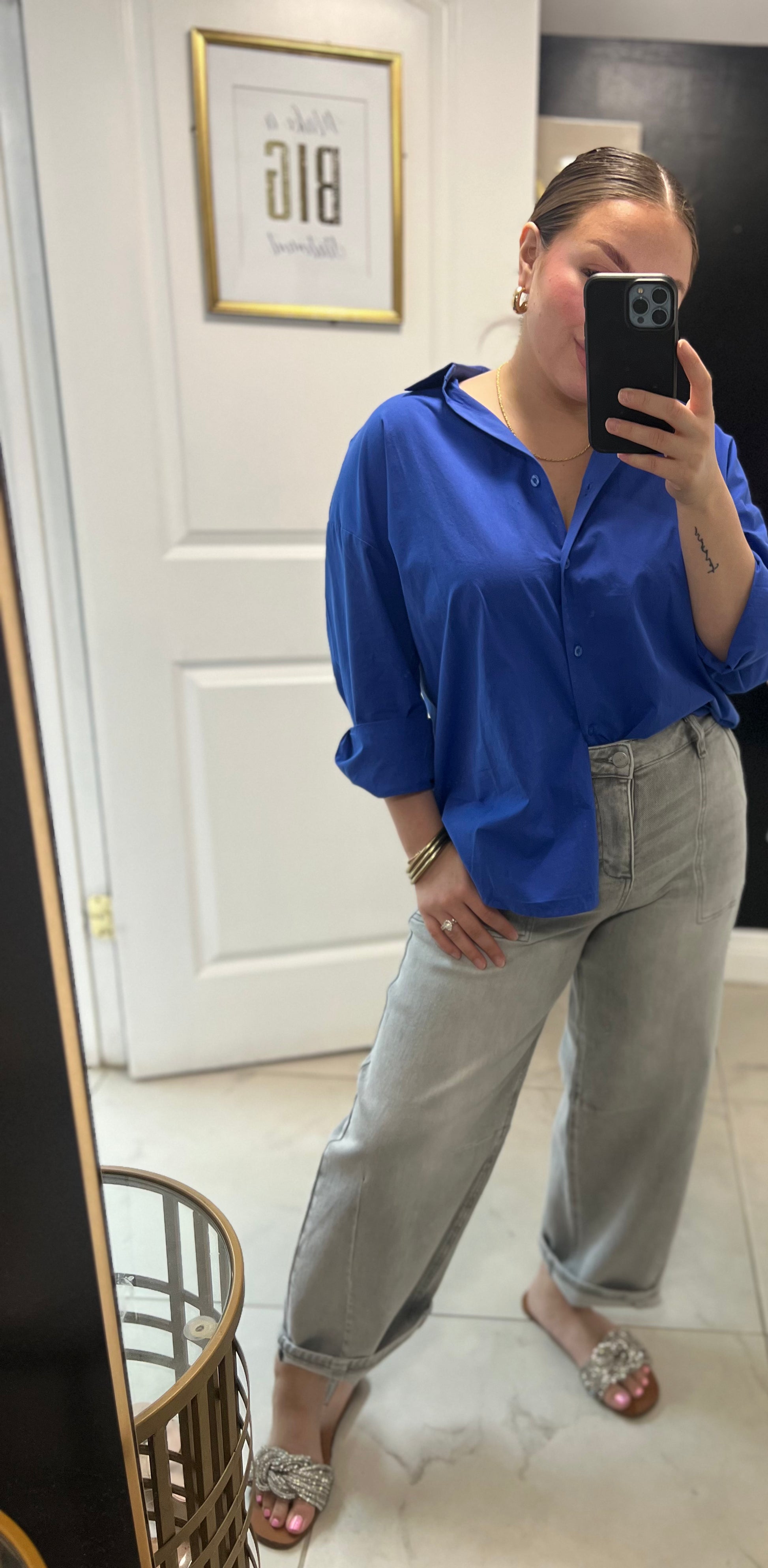 Button Up Poplin Shirt