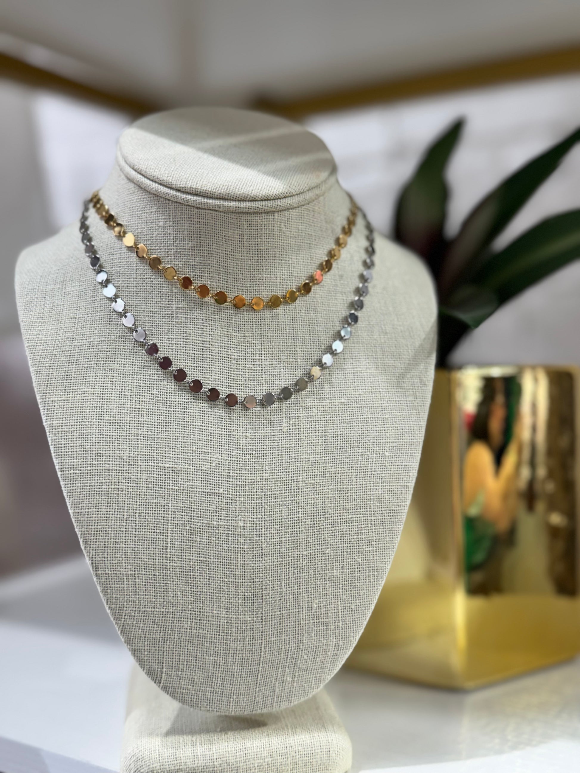 Mirror Chain Link Necklace