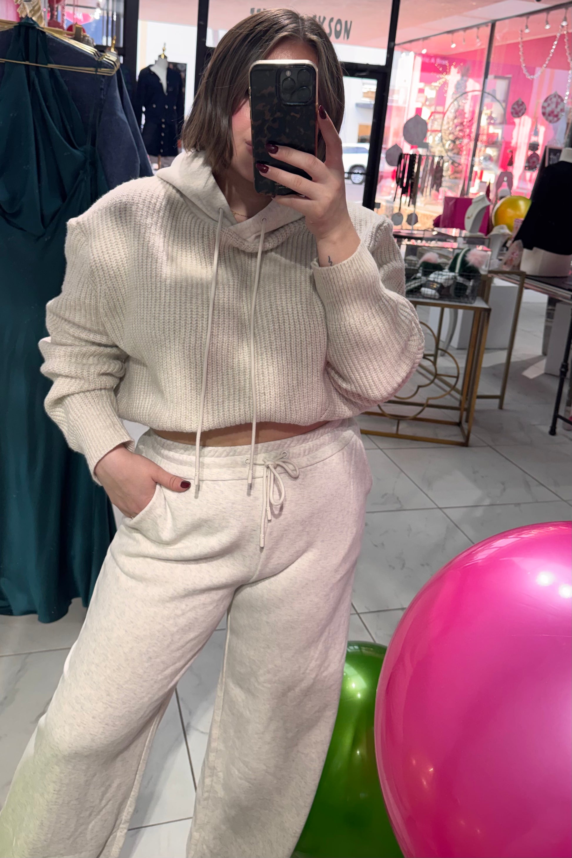 Warm Essentials Knitted Hoodie