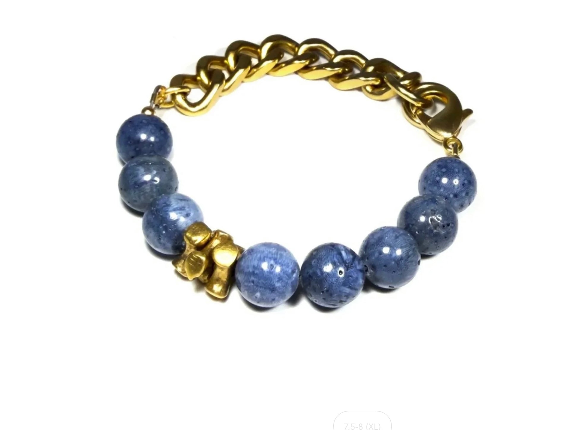 Remix: Blue Sponge Coral Bracelet