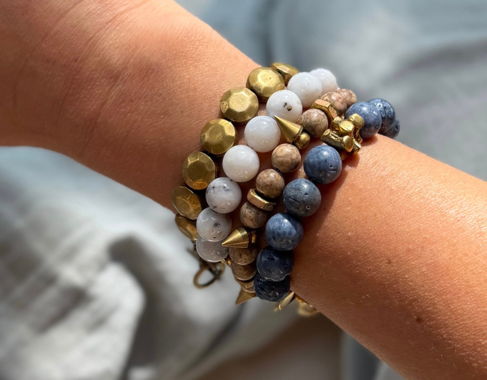 Remix: Blue Sponge Coral Bracelet