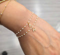 Mini initial bracelets