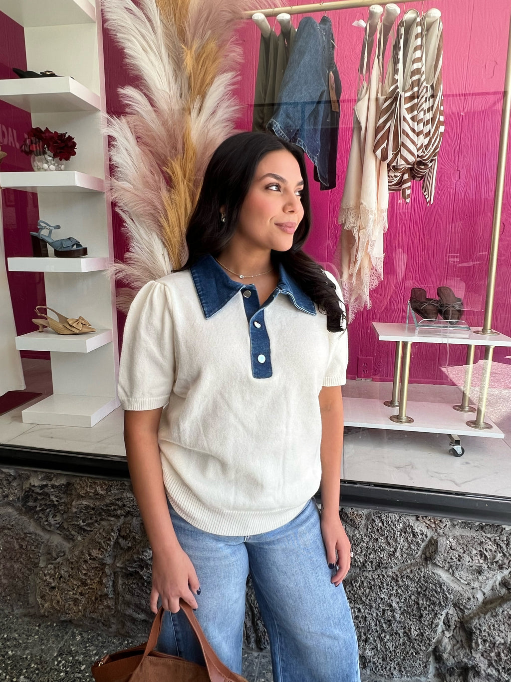 Hadley Contrast Top