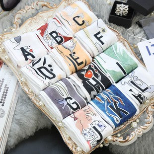 Initial Purse Scarf Ribbon