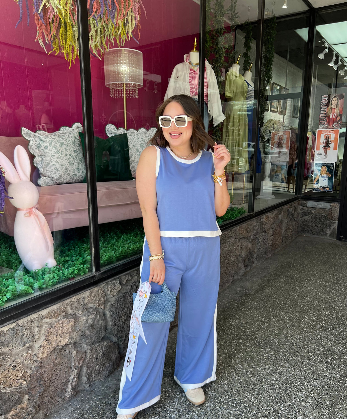 Chambray On Repeat Top