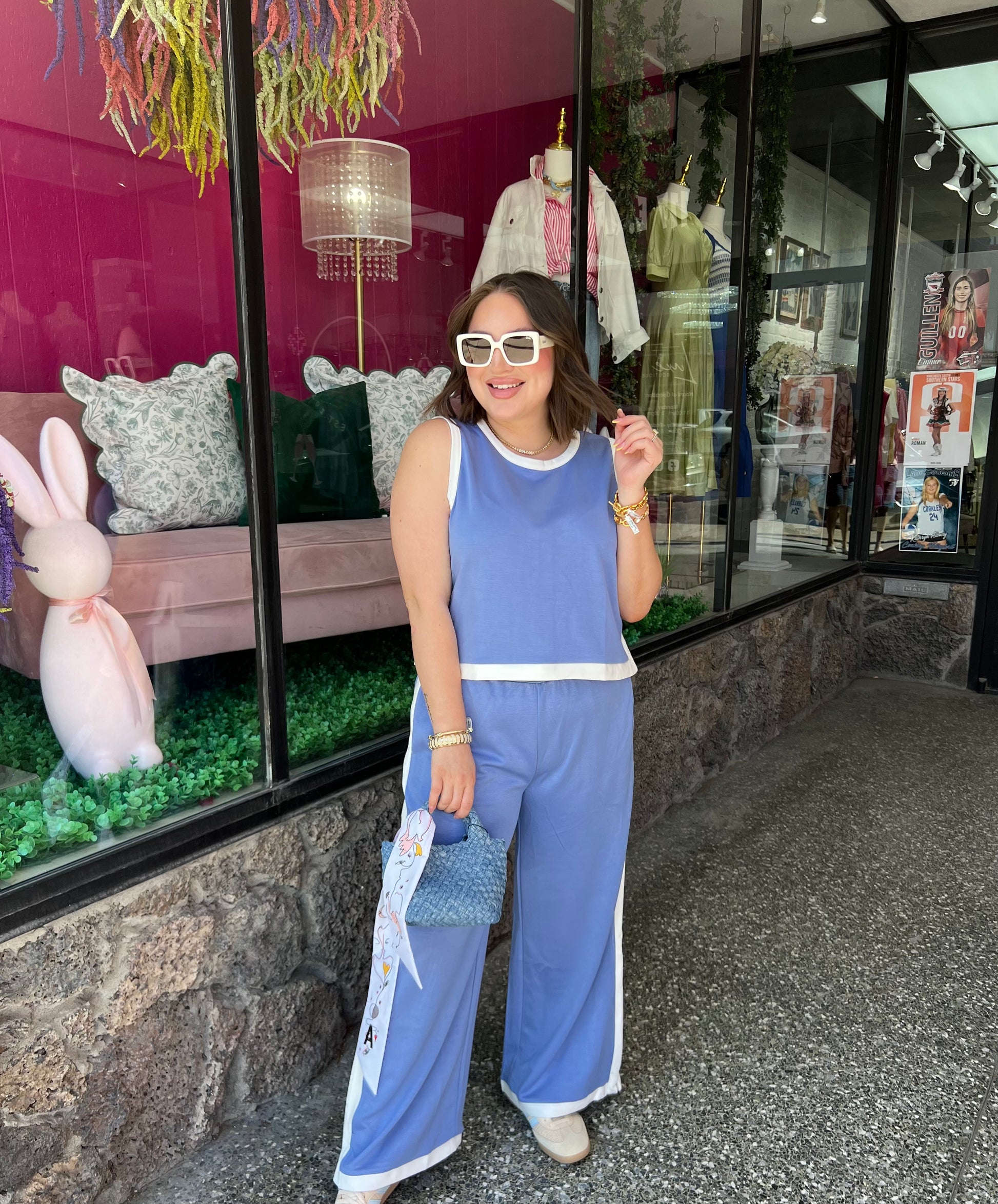 Chambray On Repeat Top