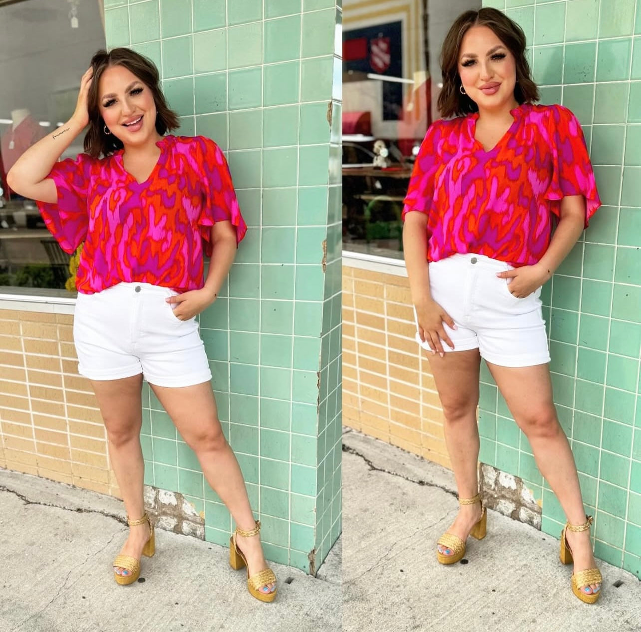 Charly Ruffle Top
