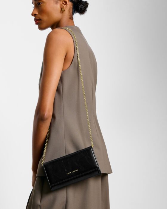 Zea Patent Crackle Crossbody