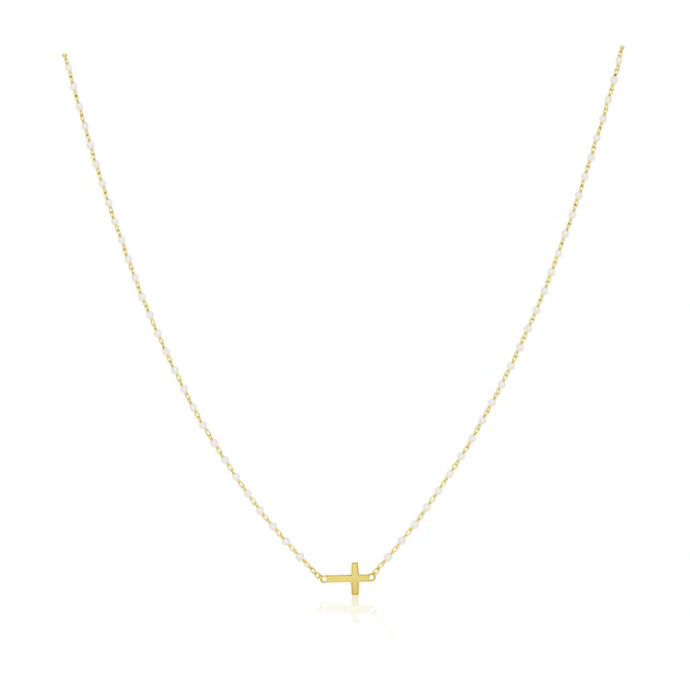 Else Side Cross Necklace