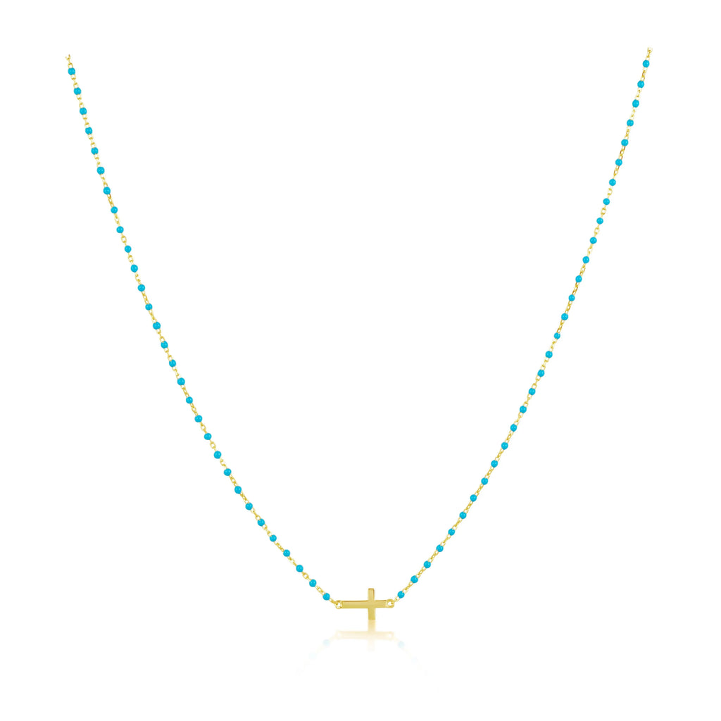 Else Side Cross Necklace
