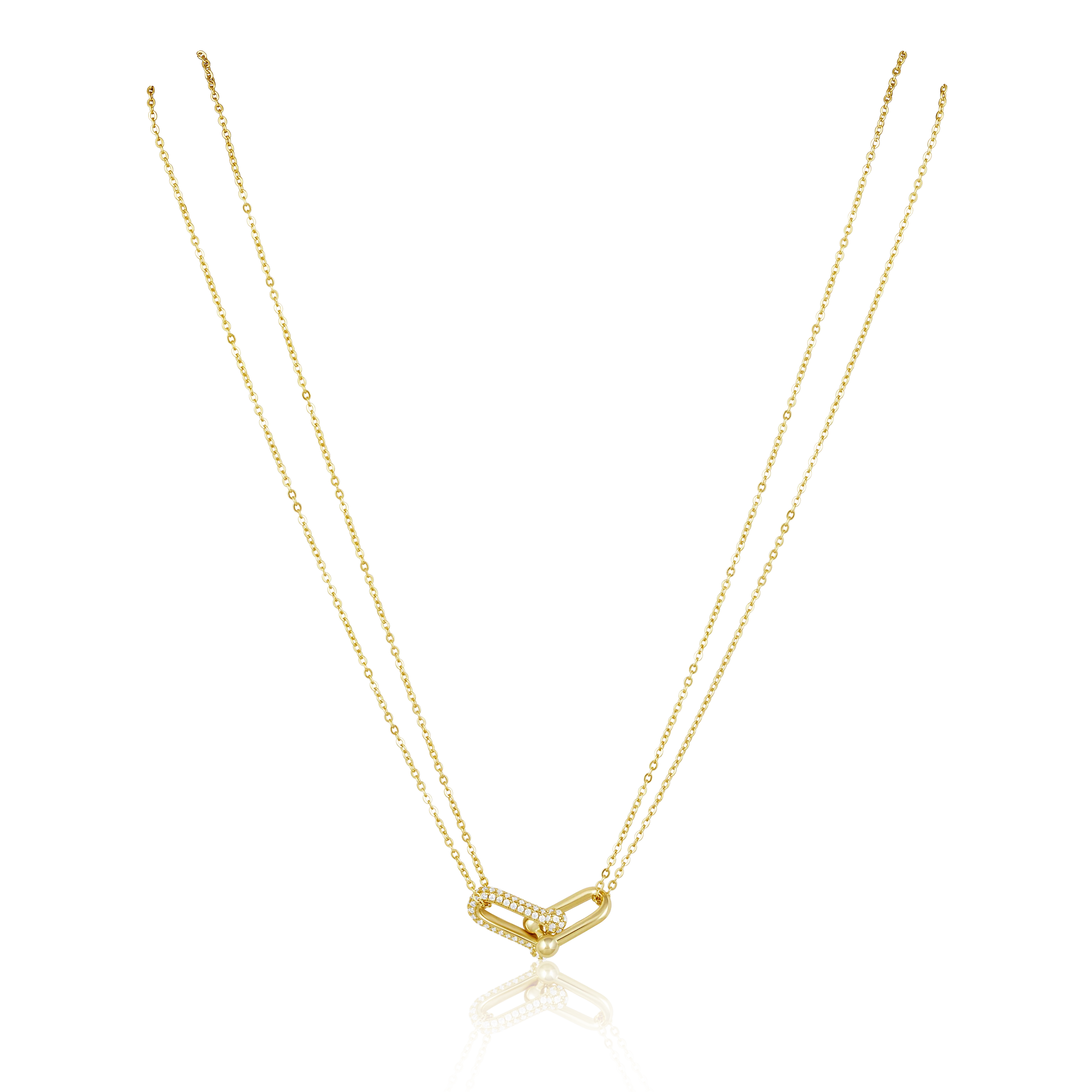 Link Pave Necklace