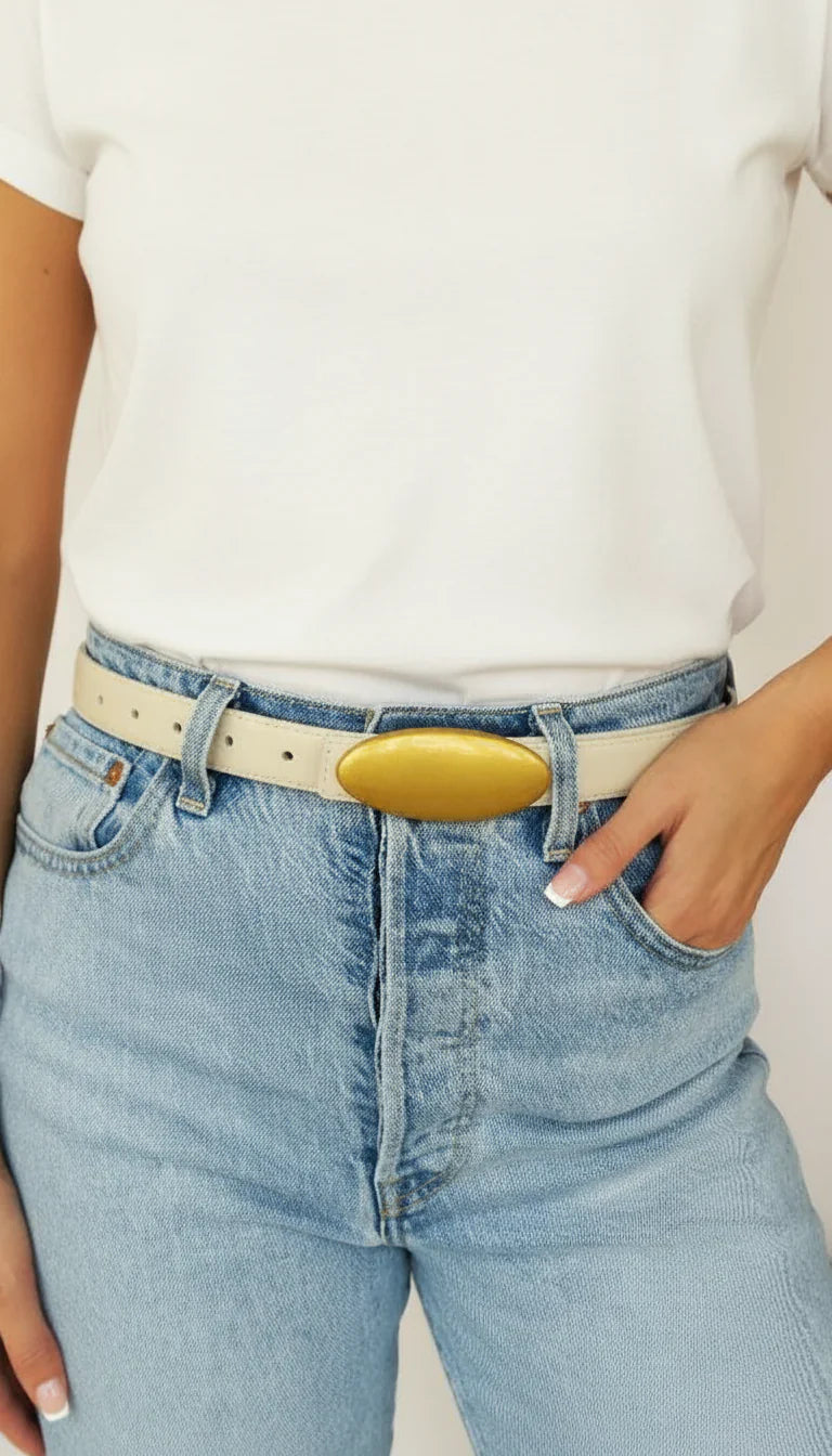 Brushed Oval Belt