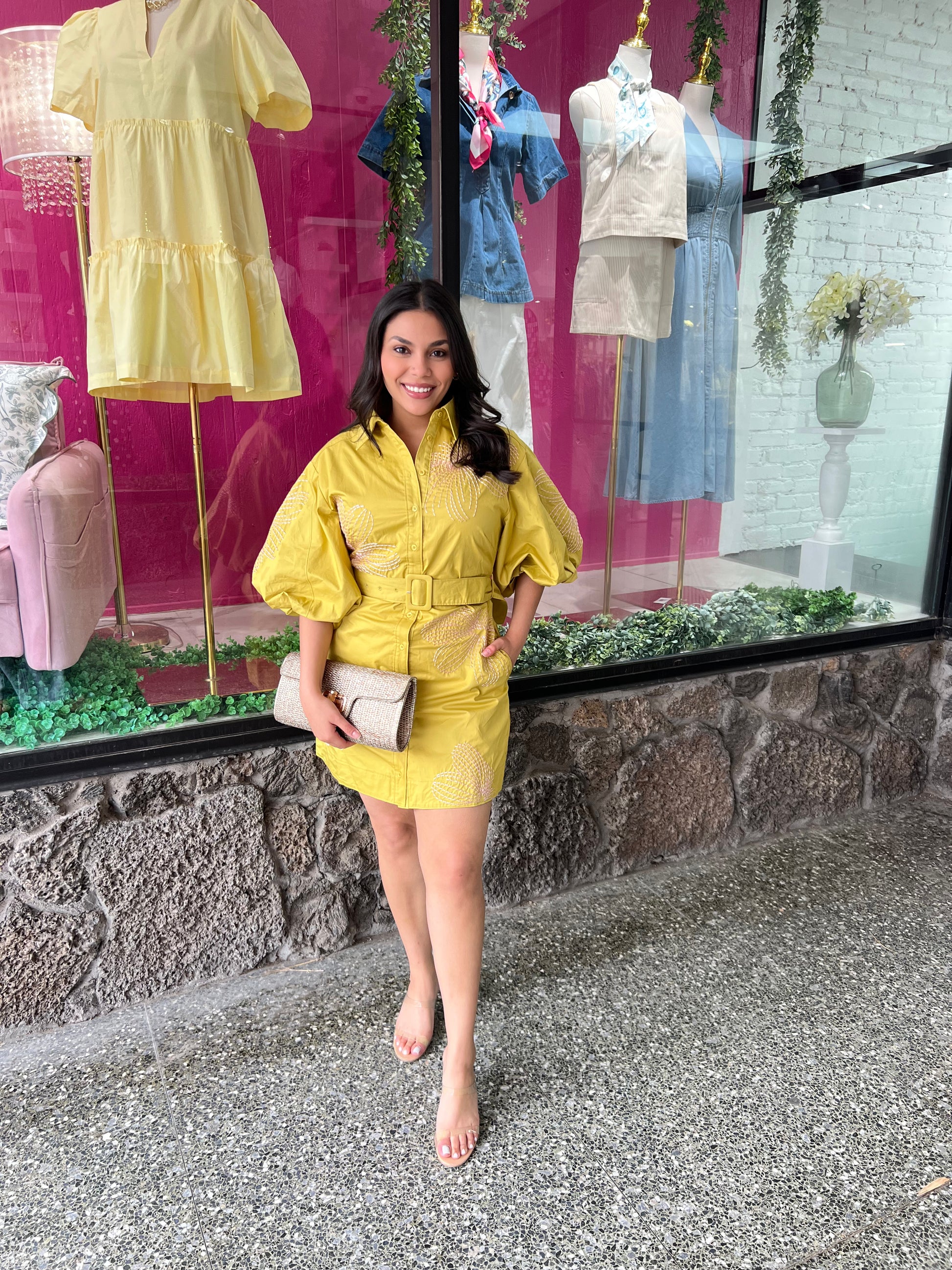 Chartreuse Glow Dress