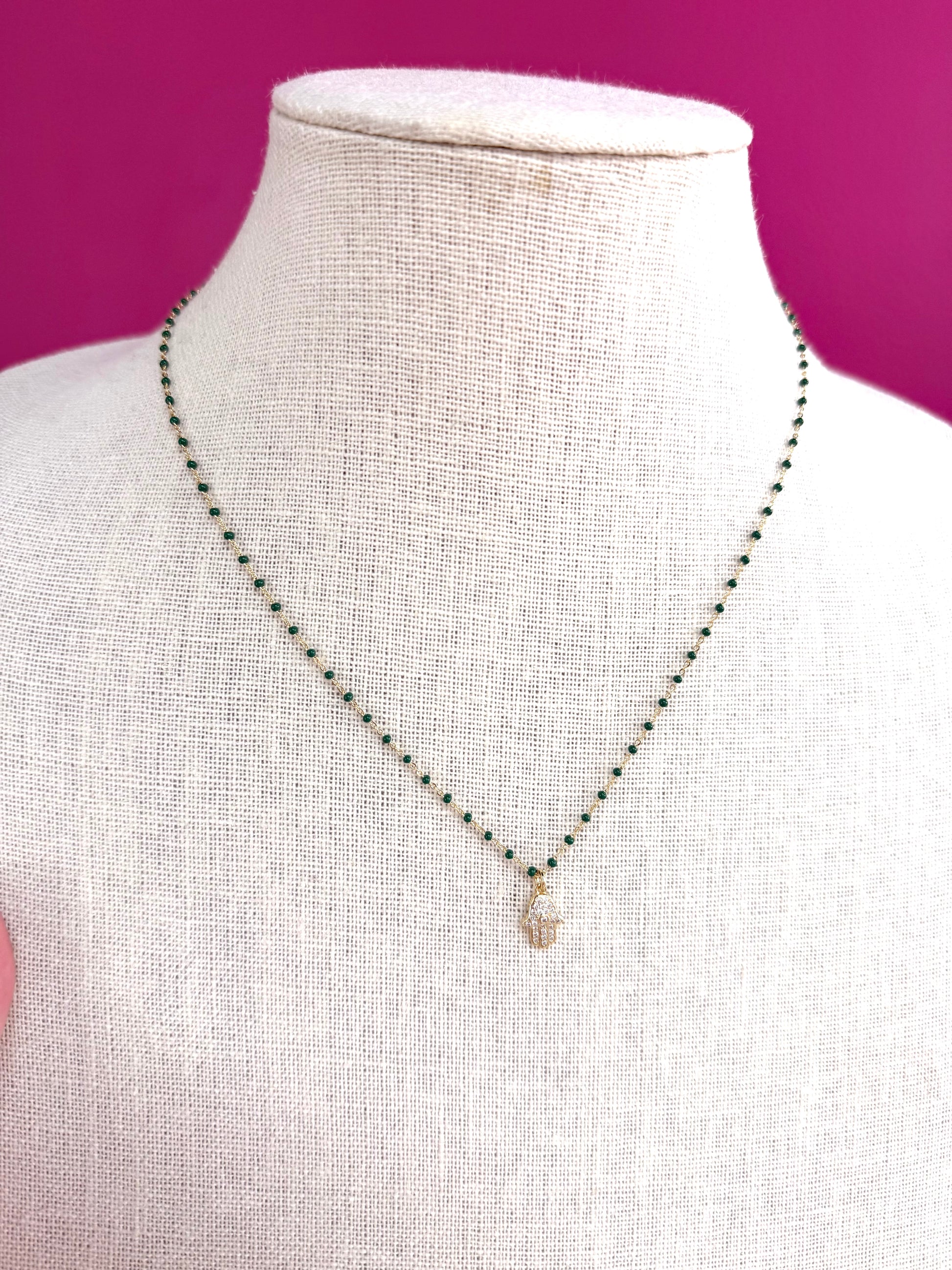 Hamsa necklace