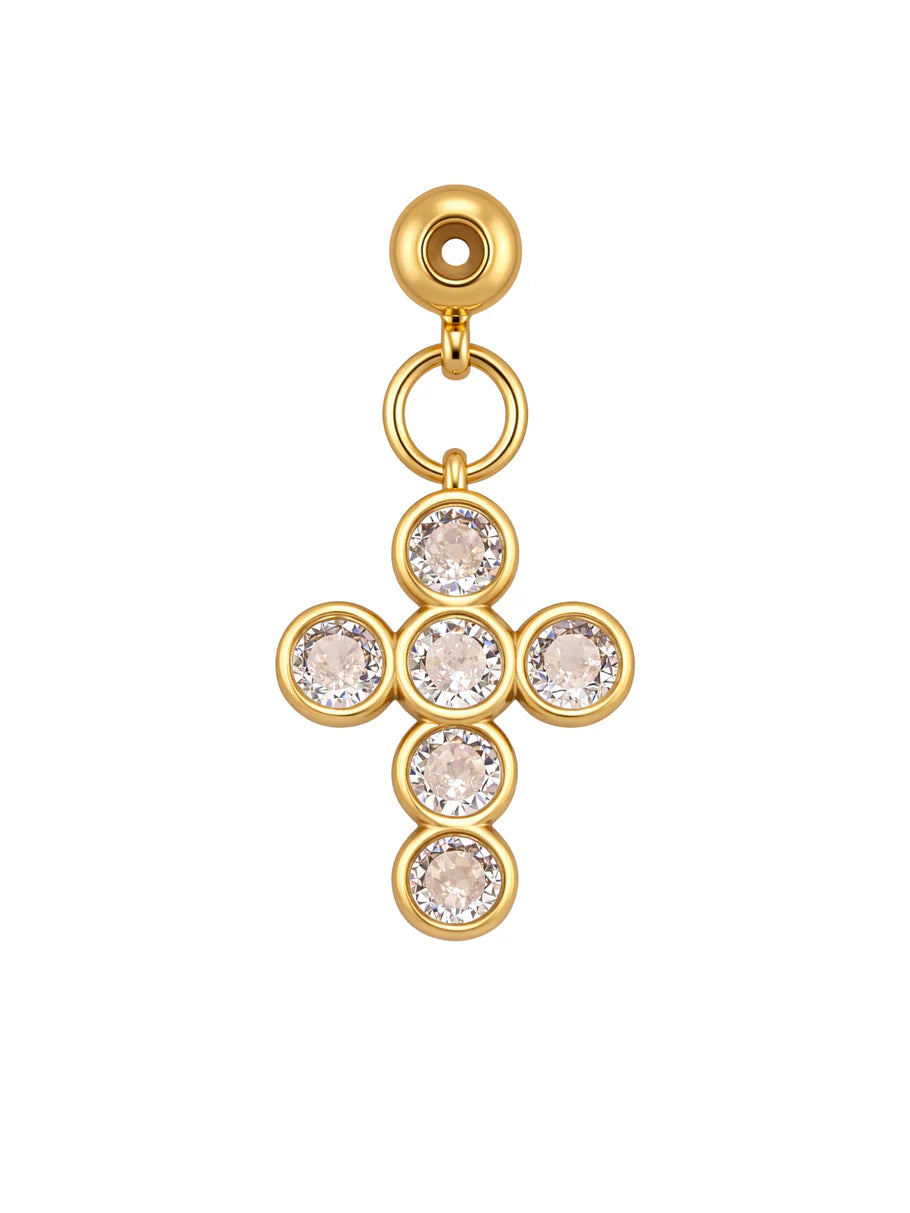 Lux Circle Cross Grip Charm