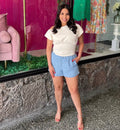 Sun-Washed Chambray Shorts