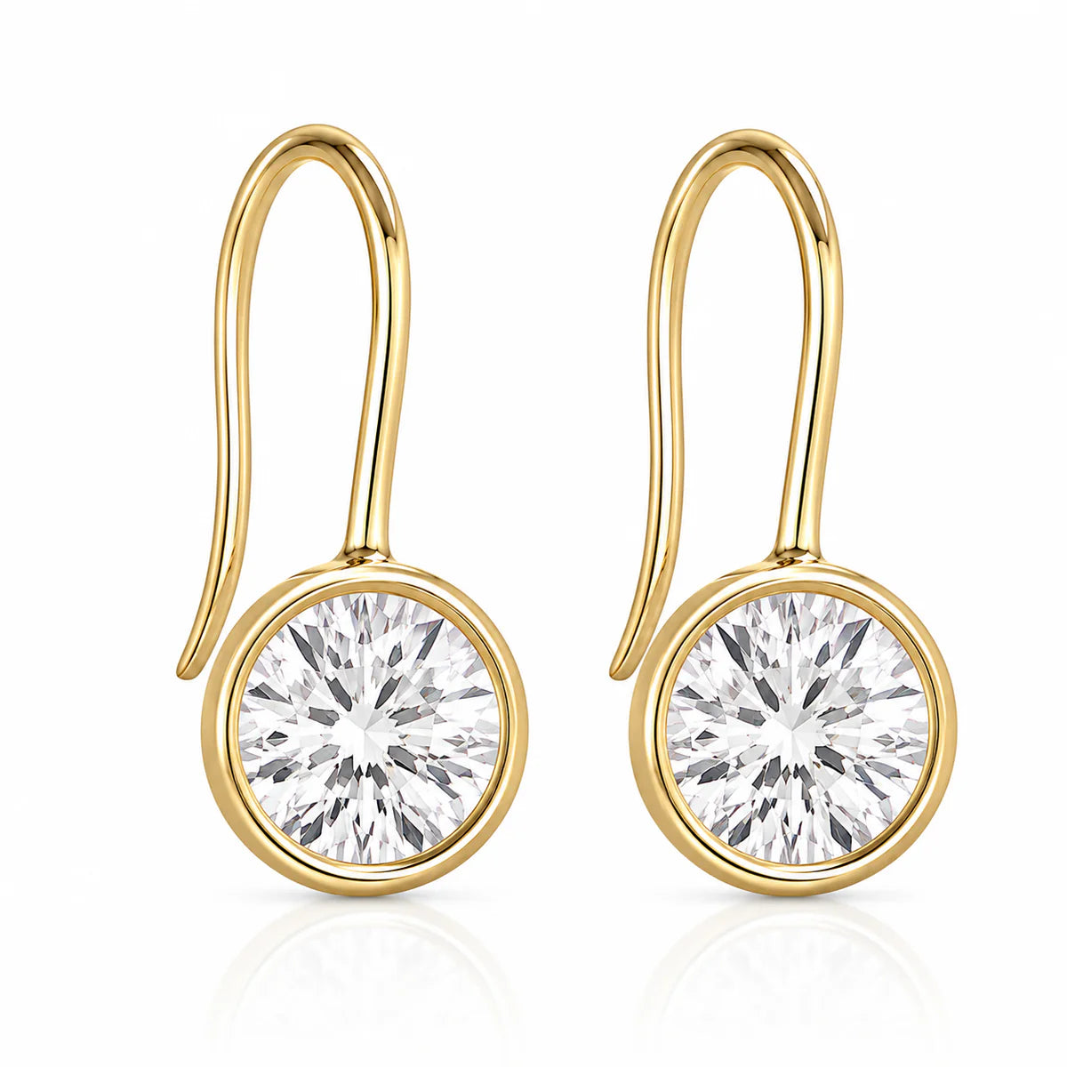 Lyla Bezel Earrings 10mm